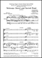 Welcome Sweet and Sacred Feast SATB choral sheet music cover